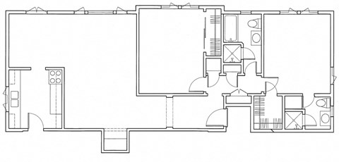 Two Bedroom Apartment Floor Plan